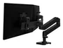 Ergotron LX Pro Series 45-684-292 Soporte para 2 Monitores Negro