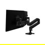 Ergotron LX Pro Series 45-684-292 Brazo de Monitor de Escritorio Doble, para 2 Pantallas LCD de hasta 68.6 cm (27"), Negro, Capacidad 8.5 kg, VESA 100x100 mm