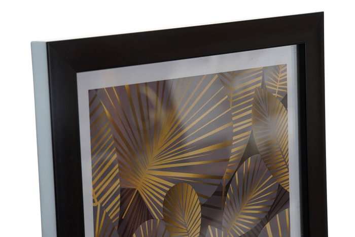 DKD Home Decor Set de 5 Marcos Multifoto Negro MDF