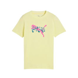 Camiseta de Manga Corta Infantil Puma Tweenerverse Graphic Amarillo L