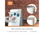Nobo Caballete publicitario Essence tamaño A1 con clip y esquinas ingleteadas