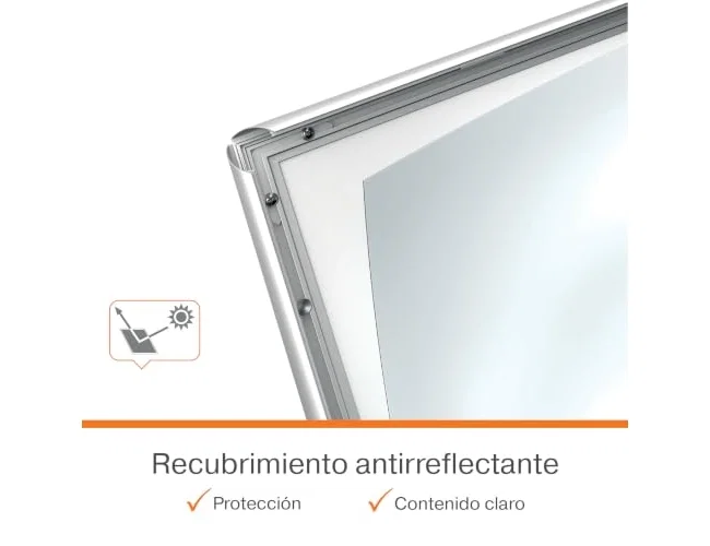 Nobo Caballete publicitario Essence tamaño A1 con clip y esquinas ingleteadas Nobo Caballete publicitario Essence tamaño A1 con clip y esquinas ingleteadas