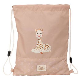 Bolsa Mochila con Cuerdas Sophie la Girafe Beige 26 x 34 x 1 cm