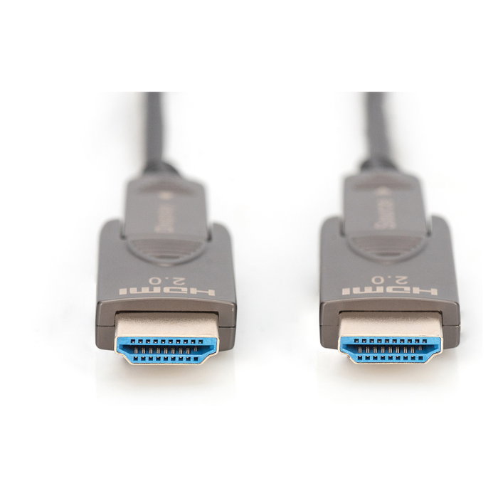 Digitus Cable HDMI AOC Híbrido de Fibra Óptica 4K 15 m con Conector Desmontable, Negro, AK-330127-150-S Digitus Cable HDMI AOC Híbrido de Fibra Óptica 4K 15 m con Conector Desmontable, Negro, AK-330127-150-S