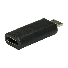 VALUE 12.99.3192 Adaptador Micro-USB B Macho a USB-C Hembra Negro