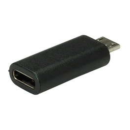 VALUE 12.99.3192 Adaptador Micro-USB B Macho a USB-C Hembra Negro