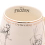 WIDDOP & CO Taza Frozen Disney, Porcelana China, Ilustraciones Esbozadas, Detalles Dorados