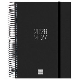 Finocam Agenda Espiral para Estudiantes 2026-2027 Negro