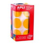 Apli Gomets XL Redondos 33mm Amarillo