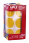 Apli Gomets XL Redondos 33mm Amarillo