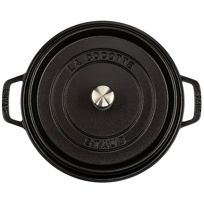 Staub Cocotte Redonda 26cm Negro Hierro Fundido