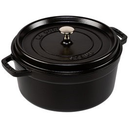 Staub Cocotte Redonda 26cm Negro Hierro Fundido