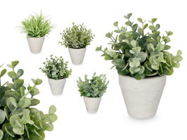 Ibergarden Maceta Hojas Verdes Surtidos 15x19x15 cm (Set de 24)