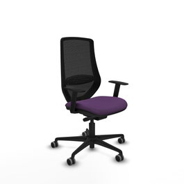 PIQUERAS Y CRESPO Silla de oficina Mardos con mecanismo Sincro/Traslack Morada