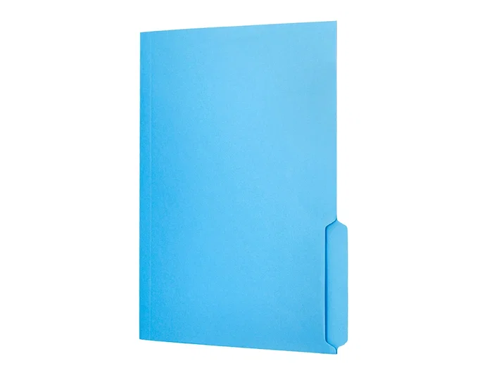 Liderpapel Subcarpeta con pestaña cartulina 240g/m2 azul Folio