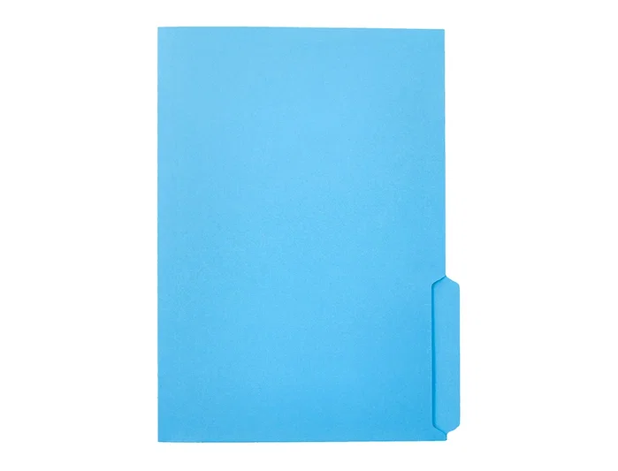 Liderpapel Subcarpeta con pestaña cartulina 240g/m2 azul Folio