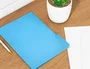 Liderpapel Subcarpeta con pestaña cartulina 240g/m2 azul Folio