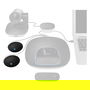 Logitech 989-000171 Micrófonos de Expansión Inalámbricos para Mesa Omnidireccionales, Reducción de Ruido, Compatible con Logitech Group
