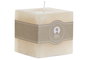 DKD Home Decor Vela Cuadrada de Cera Parafina Crema
