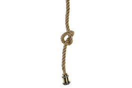 DKD Home Decor Lámpara de Techo Colgante de Cuerda y Metal
