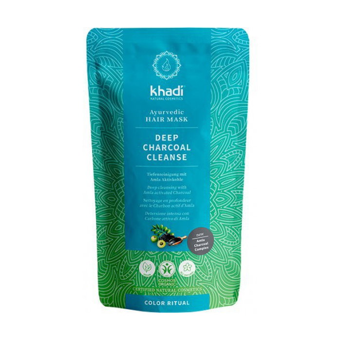 Khadi Mascarilla de Limpieza Profunda con Carbón Activado de Amla 50 g