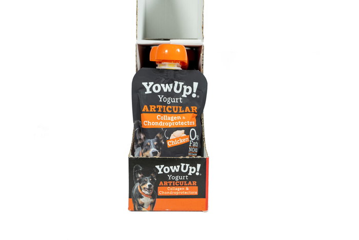 Yow Up! Articular Pollo Perro 115 gr Caja 10 Unidades Condroprotectores Colágeno Cúrcuma