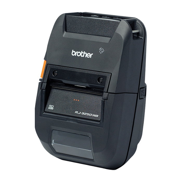 Brother RJ-3250WBL Impresora de Etiquetas Móvil, Térmica Directa 203x203 DPI, 127 mm/s, Inalámbrica WiFi/Bluetooth, Color Negro