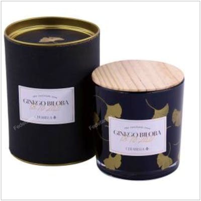 CERABELLA Vela Vaso Ginkvas Ginkgo Biloba Perf. 10X10Cm 1Ud. Esencias Verdes Cítricas CERABELLA Vela Vaso Ginkvas Ginkgo Biloba Perf. 10X10Cm 1Ud. Esencias Verdes Cítricas