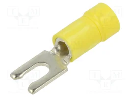 PANDUIT Terminal de horquilla aislada amarilla 3,5mm 4÷6mm²