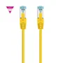 NANOCABLE CABLE RED CAT.7 LSZH SFTP PIMF AWG26 AMARILLO 25CM