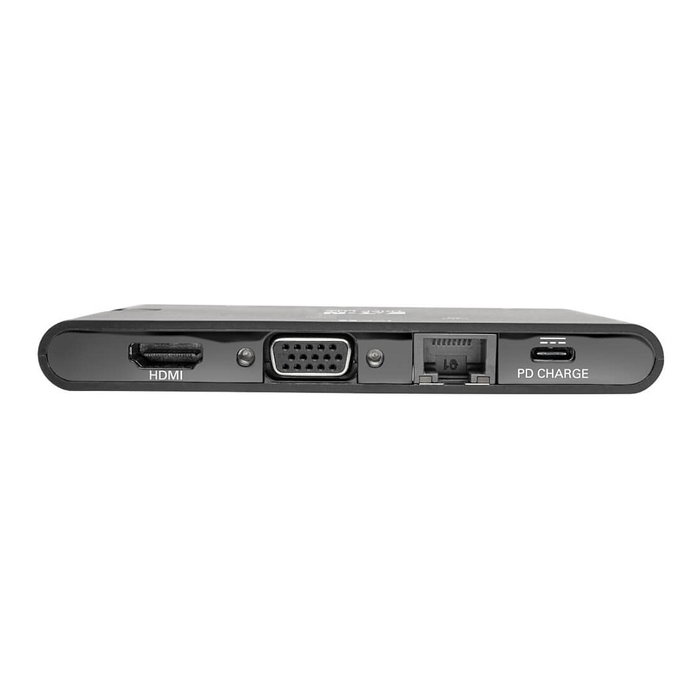 Eaton Tripp Lite U442-DOCK3-B Estación de Conexión USB-C 4K HDMI, VGA, GbE y Carga PD 100W