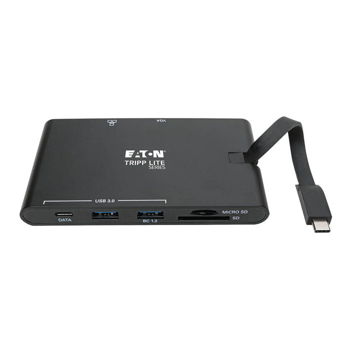 Eaton Tripp Lite U442-DOCK3-B Estación de Conexión USB-C 4K HDMI, VGA, GbE y Carga PD 100W