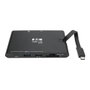 Eaton Tripp Lite U442-DOCK3-B Estación de Conexión USB-C 4K HDMI, VGA, GbE y Carga PD 100W