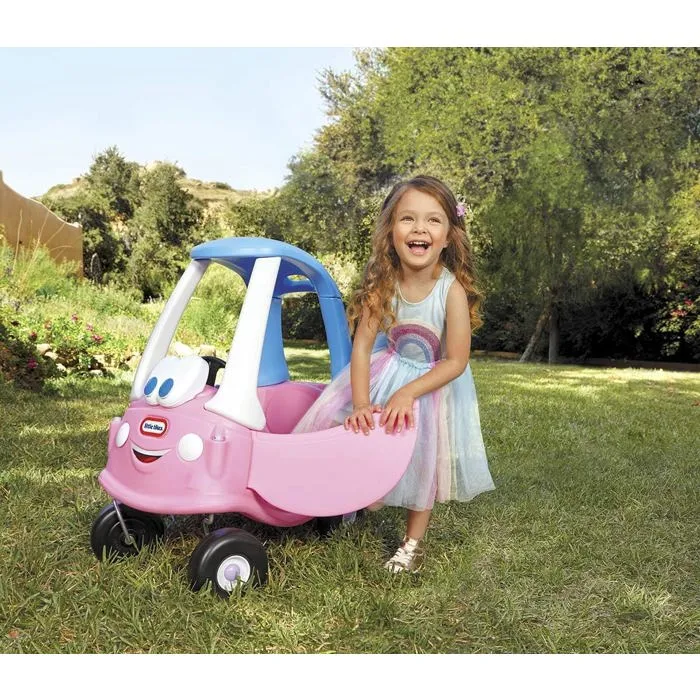Little Tikes Cozy Coupe Cochecito Princesa con Puertas, Bocina y Suelo Desmontables para Niños a Partir de 18 Meses