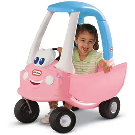 Little Tikes Cozy Coupe Cochecito Princesa con Puertas, Bocina y Suelo Desmontables para Niños a Partir de 18 Meses