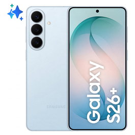 Samsung Galaxy S26+ Smartphone 6.7" Dynamic AMOLED 2X 120Hz, 12GB RAM 256GB, Cámara Triple 50MP, Batería 4900mAh, 5G, Android 16.0, Color Sky Blue, Versión EU