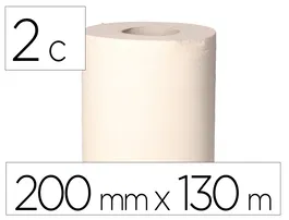 Bunzl Papel Secamanos Greensource 2 Capas Celulosa Blanca 200 mm x 130 mt Paquete de 6 Rollos