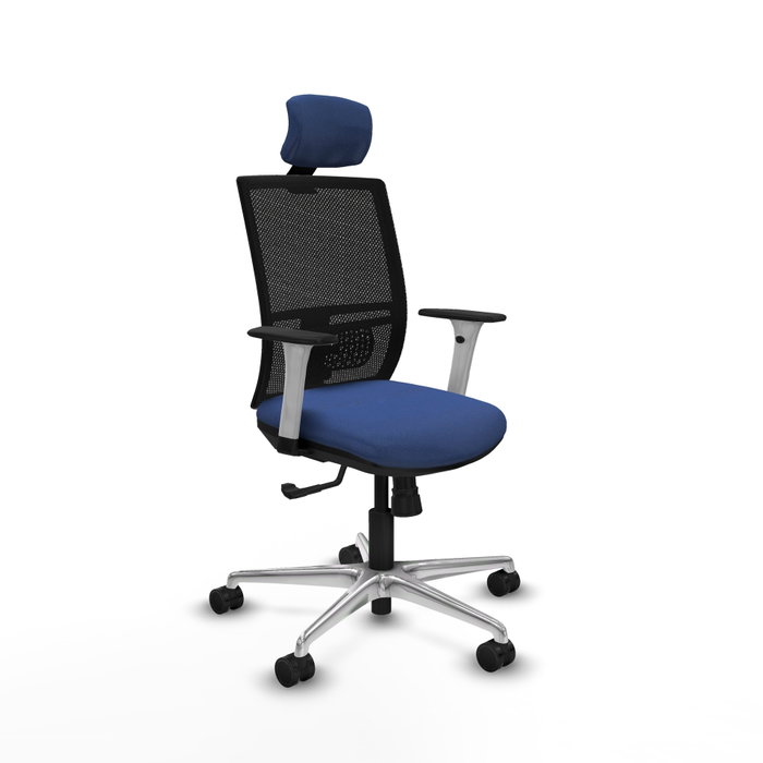 PIQUERAS Y CRESPO Silla de oficina Yunquera con mecanismo Sincro, Azul marino y Negro PIQUERAS Y CRESPO Silla de oficina Yunquera con mecanismo Sincro, Azul marino y Negro