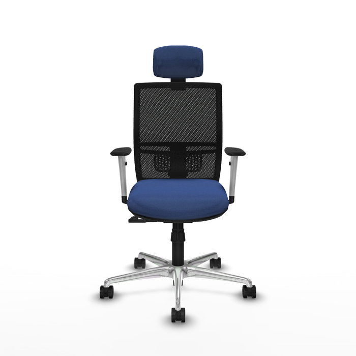 PIQUERAS Y CRESPO Silla de oficina Yunquera con mecanismo Sincro, Azul marino y Negro PIQUERAS Y CRESPO Silla de oficina Yunquera con mecanismo Sincro, Azul marino y Negro