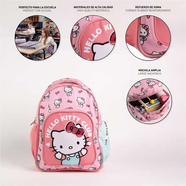 Cerdá Mochila Escolar Mediana Hello Kitty 42 cm Edad Mínima Recomendada 3 Años