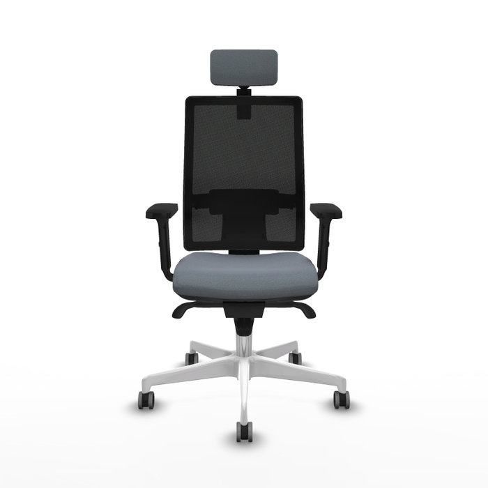PIQUERAS Y CRESPO Silla de oficina Horna con mecanismo Sincro, Gris y Negro PIQUERAS Y CRESPO Silla de oficina Horna con mecanismo Sincro, Gris y Negro