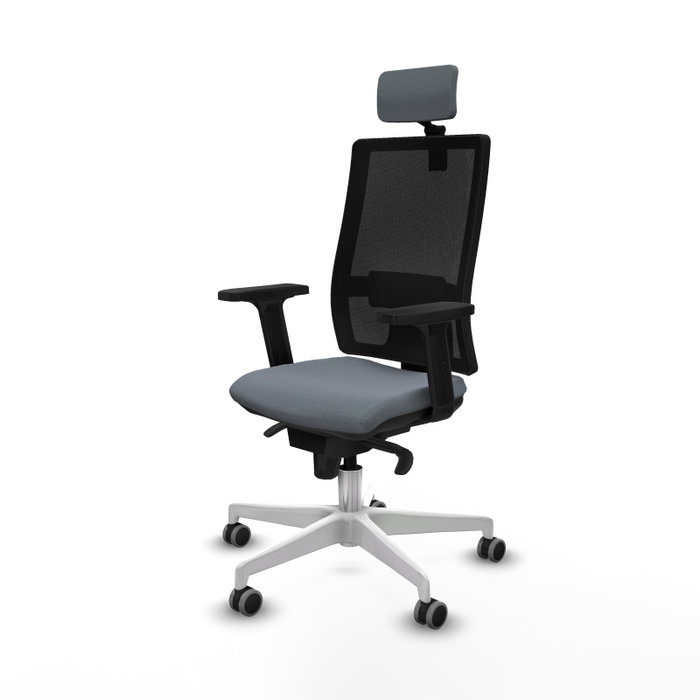 PIQUERAS Y CRESPO Silla de oficina Horna con mecanismo Sincro, Gris y Negro PIQUERAS Y CRESPO Silla de oficina Horna con mecanismo Sincro, Gris y Negro