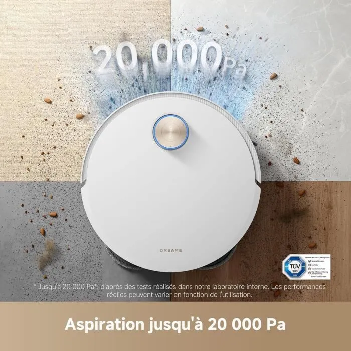 Dreame DRE1737985353007 Robot Aspirador 220 min Autonomía 20.000 Pa Autolimpieza