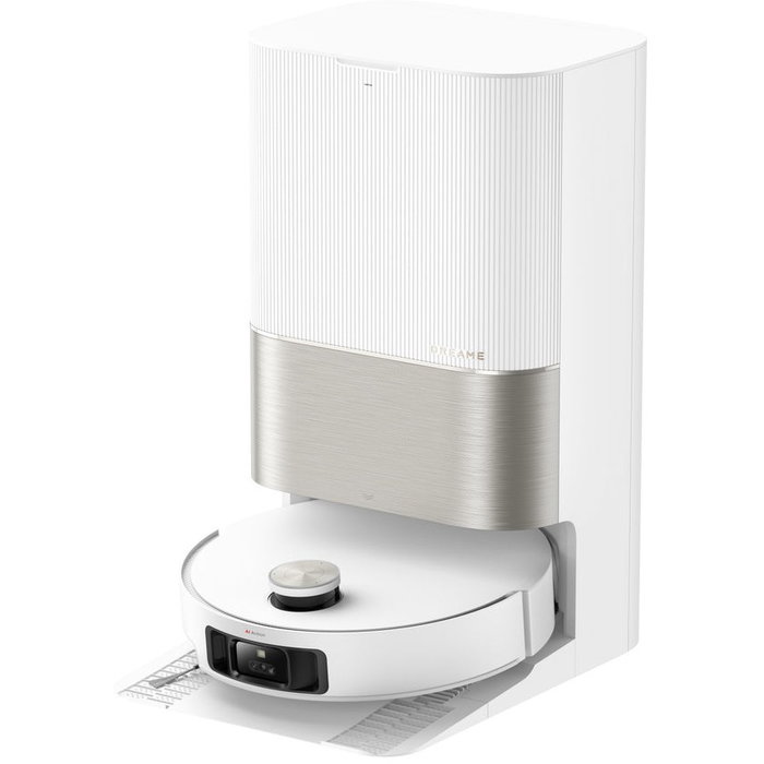Dreame X50 Ultra Complete Saugroboter Aspirador Robot con Autovaciado y Fregado, Mapeo 3D, 20000 Pa, Blanco/Negro/Acero