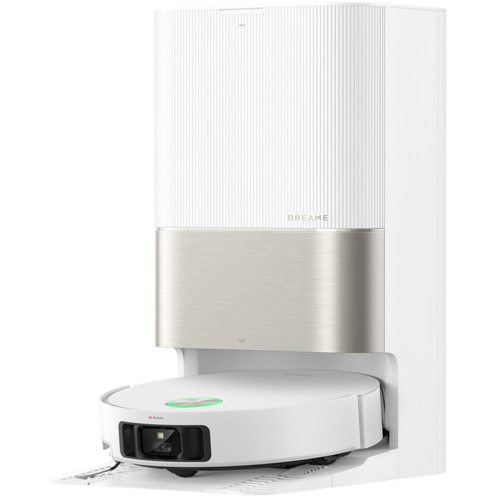 Dreame X50 Ultra Complete Saugroboter Aspirador Robot con Autovaciado y Fregado, Mapeo 3D, 20000 Pa, Blanco/Negro/Acero