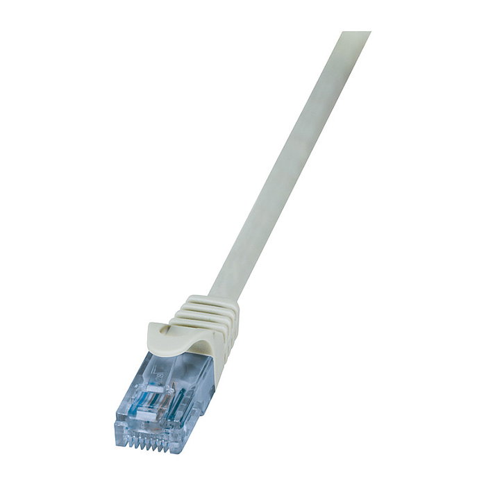 LogiLink Patch Cable Cat.6A U/UTP, gris, 0,50m LogiLink Patch Cable Cat.6A U/UTP, gris, 0,50m