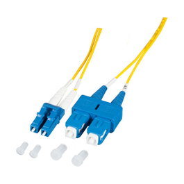 EFB Elektronik Duplex Patchkabel LC-SC OS2 1m Amarillo