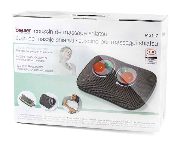 Beurer MG-147 Almohada de Masaje Shiatsu con Función Calor