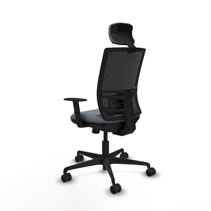 PIQUERAS Y CRESPO Silla de oficina Yunquera con mecanismo Sincro/Traslack, Gris y Negro PIQUERAS Y CRESPO Silla de oficina Yunquera con mecanismo Sincro/Traslack, Gris y Negro