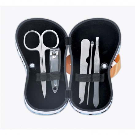 Bifull Kit de Manicura 5 Piezas Leopardo Flip Flop